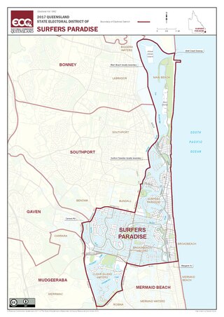 <span class="mw-page-title-main">Electoral district of Surfers Paradise</span> State electoral district of Queensland, Australia