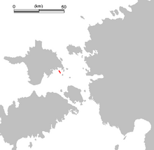 Saarnaki laid shown in red