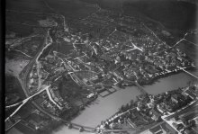 Olten, historisches Luftbild von 1919, aufgenommen aus 400 Metern Höhe von Walter Mittelholzer