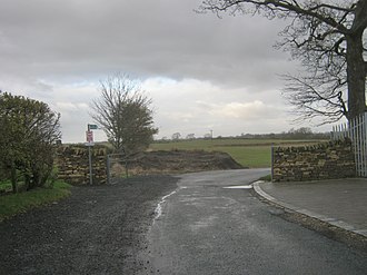 Road at Foxton Eastern end of public road at Foxton (geograph 3786082).jpg