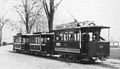 První düsseldorfská elektrická tramvaj ve čtvrti Grafenberg