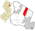 Essex County New Jersey incorporated and unincorporated areas Montclair highlighted.svg