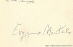Eugenio Montale, podpis (z wikidata)