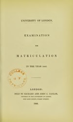 Thumbnail for File:Examinations for matriculation in the year 1842 (IA b28040259).pdf