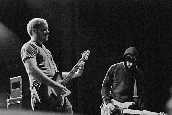 On stage in the Webster Hall, New York City, 2007