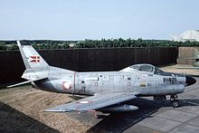 Un F-86D con le insegne danesi