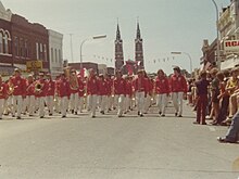 Banda de marcha da Western Dubuque High School, Dyersville, Iowa