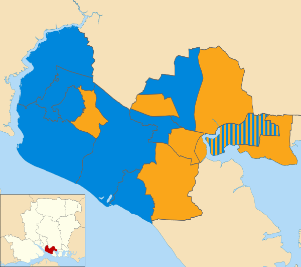 Fareham UK local election 2002 map.svg