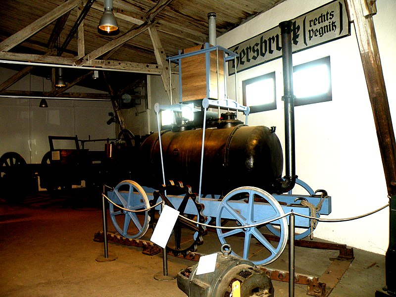 File:First steam locomotive (model).jpg