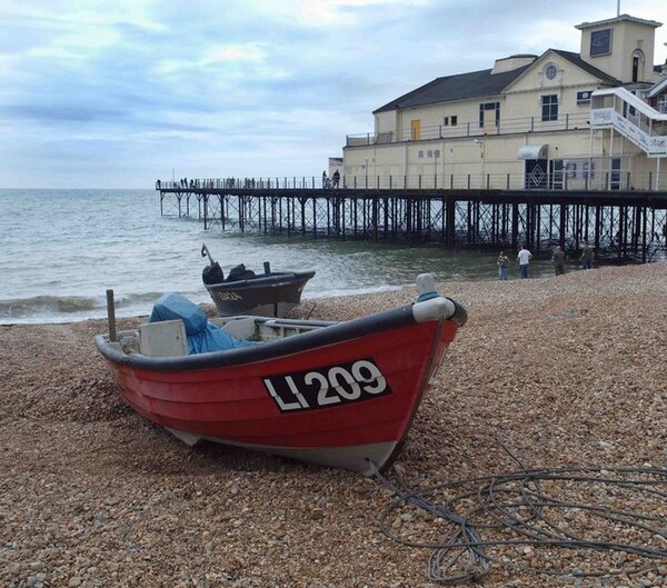 Image: Fishing boats on Bognor Regis beach   geograph.org.uk   854014