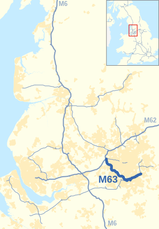 <span class="mw-page-title-main">M63 motorway</span> Former road designation in Greater Manchester, England