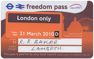 <span class="mw-page-title-main">Freedom Pass</span> UK concessionary travel scheme