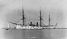 Tourville of the Duquesne class, which influenced the design of Duguay-Trouin French cruiser Tourville NH 74839.jpg