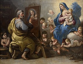 8. Saint Luc peignant la Vierge (Luca Giordano)