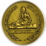 Gandhi Peace Award Medallion - front side