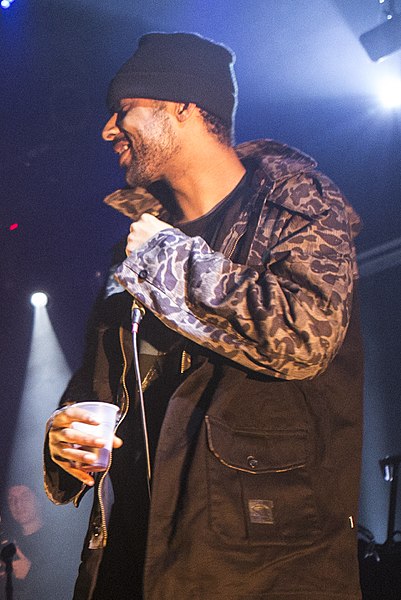 Jackson performing with The Alchemist in 2014