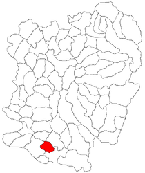 Местоположение в уезде Карадж-Северин 