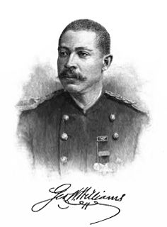 <span class="mw-page-title-main">George Washington Williams</span> American Civil War soldier, Christian minister, politician, lawyer, journalist, and writer