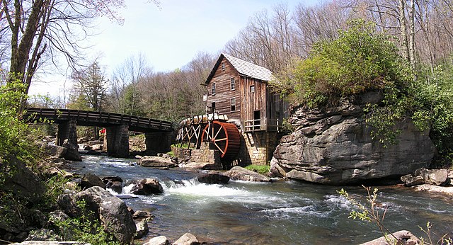 Le moulin à eau de Glade Creek (New River).