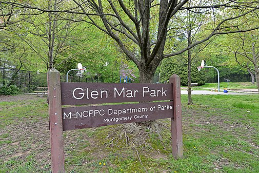 Glen Mar Park sign, Bethesda, MD