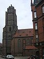 Deutsch: Der Turm von der Ratiborer Straße gesehen. English: The tower from ul. Raciborska Polski: Wieża z ul. Raciborskiej