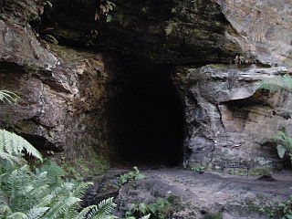 Glowworm Tunnel disused railway tunnel between Lithgow, New South Wales and Newnes, New South Wales