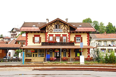 Gmund Bahnhof Gleisseite
