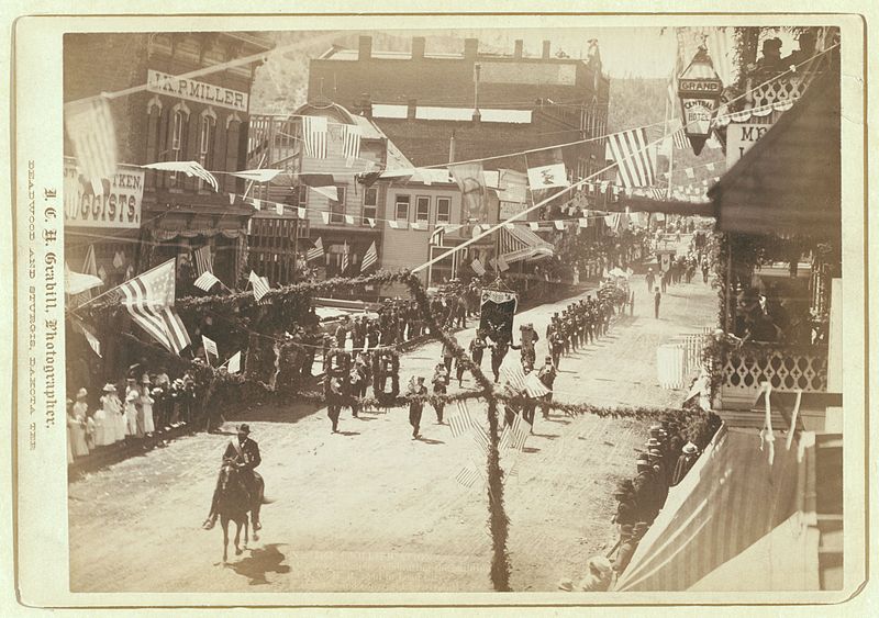 File:Grabill - Deadwood People celebrating the building of DORR road to Lead City.jpg