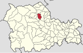 Location in Neamț County