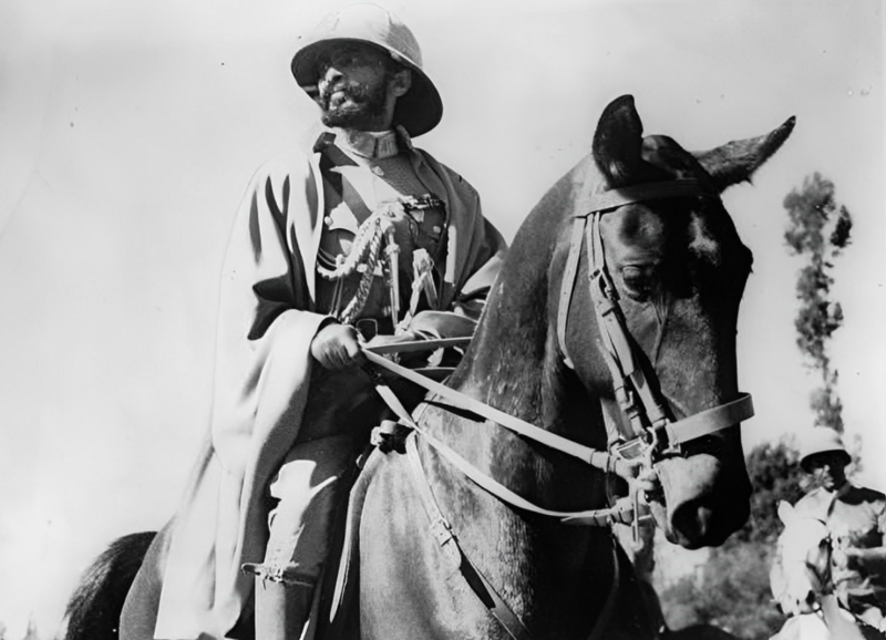 File:Haile Selassie I on a horse during 1935.png