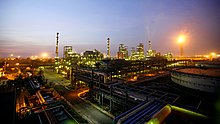 An oil refinery under IOCL in Haldia, West Bengal Haldia Refinery.jpg