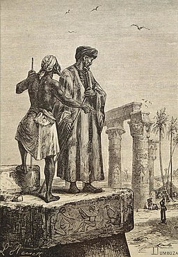 Handmade oil painting reproduction of Ibn Battuta in Egypt, a painting by Hippolyte Leon Benett.
