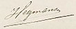 semnătura lui Gerardus Heymans