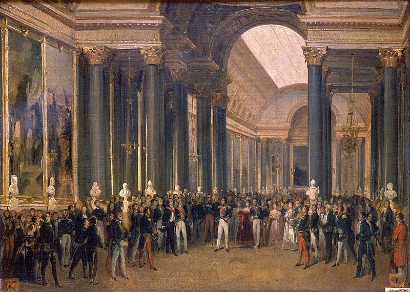 File:Heim, François-Joseph - Louis-Philippe Opening the Galerie des Batailles - 1837.jpg