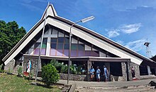 Holy Cross Cathedral in Honiara Holy Cross Cathedral, St Mary Catholic. Front view.jpg