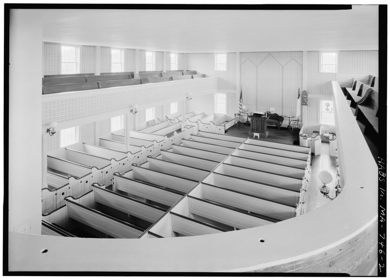 File:INTERIOR, LOOKING NORTHWEST - First Congregational Church, Truro Center, Truro, Barnstable County, MA HABS MASS,1-TRU,15-2.tif