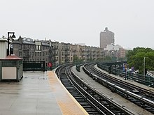 Elevation at north end of station