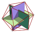 O icosaedro posúeo nas súas caras interiores