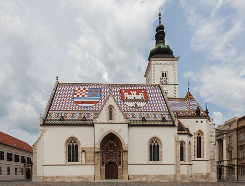 St. Mark's Church, Zagreb, Croatia.