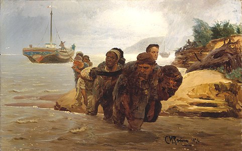 Sirgadors creuant un gual (1872)