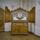 Interieur Assendelftkapel, aanzicht kabinetorgel, orgelnummer 532 - 's-Gravenhage - 20359391 - RCE.jpg