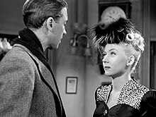 James Stewart and Gloria Grahame as George Bailey and Violet Bick It's a Wonderful Life (film) 1946 Frank Capra, director L to R James Stewart, Gloria Grahame.jpg
