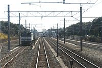 駅構内（水戸方面から鹿島神宮方面を望む）