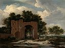 Jakob van Ruisdael - vayron bo'lgan Qal'aning shlyuzi, ehtimol Huis Ter Kleef.jpg