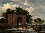 Thumbnail for File:Jacob van Ruisdael - A ruined Castle gateway, possibly the Archway of Huis Ter Kleef.jpg