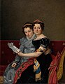 Zénaïde a Šarlota Bonaparte v roce 1821, Jacques-Louis David