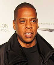 Jay-Z's performance on "Jail" was alternately praised and derided by music critics Jay-Z @ Shawn 'Jay-Z' Carter Foundation Carnival (crop 2).jpg