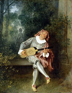 <i>Mezzetino</i> (Watteau) Painting by Antoine Watteau