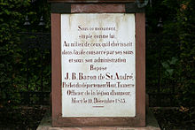Tombstone of Jeanbon Baron de St. André, Prefect of Napoleonic Mainz