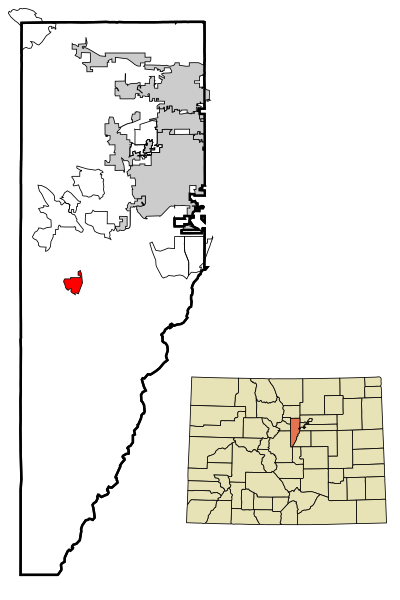 File:Jefferson County Colorado Incorporated and Unincorporated areas Aspen Park Highlighted.svg